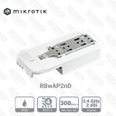 Point d'accès mural étanche IP55, Wifi 4, 2,4Ghz, Antenne 2 dBi, CPU 650 MHz, RAM 64 MHz, Router OS 4