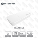 Point d'accès Mural étanche IP55, Wifi 4, 2,4Ghz, Antenne 2 dBi, CPU 650 MHz, RAM 64 MB, Router OS 4