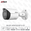 Camera IP Bullet, 4MP, Objectif 2.8mm, ePoE, IR:30m, IVS - Série LITE