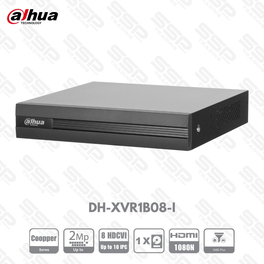 XVR Cooper WizSense, 08 canaux, up to 2MP, 40 Mbps, 1HDD, H265, HDMI