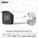 Camera IP Bullet, 4MP, Objectif motorisé  2.7-13.5mm, IR:60m, Audio intégré, IVS - Série LITE