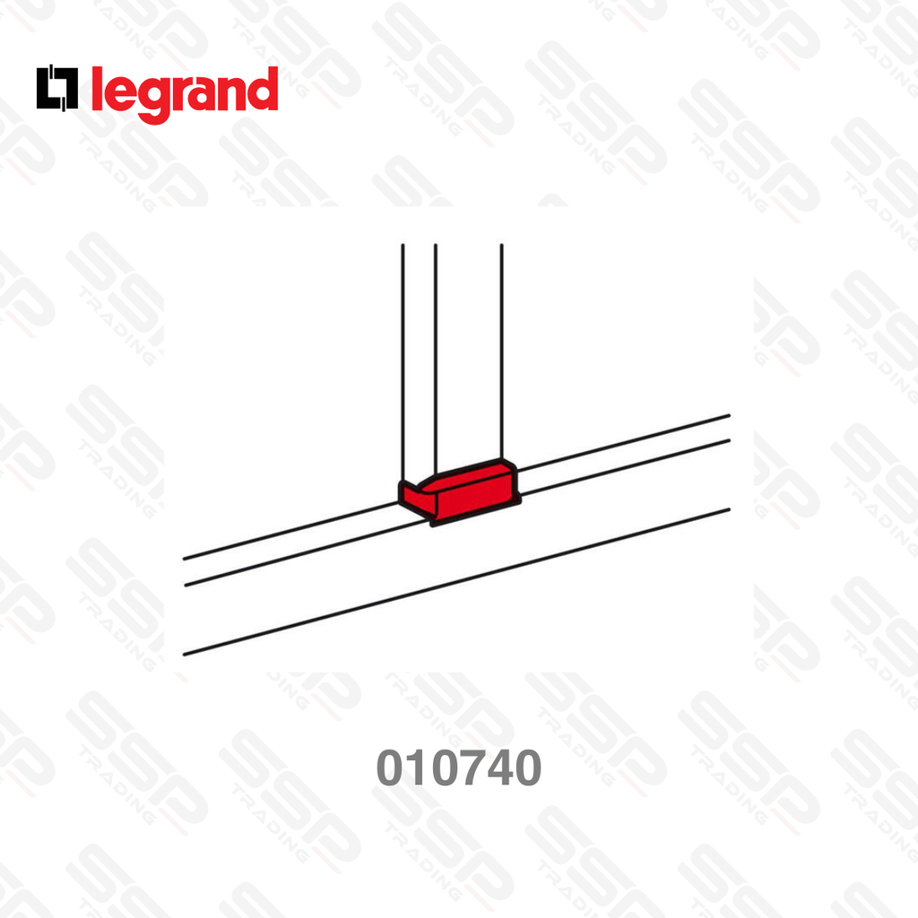 Dérivation plane pour goulotte DLP monobloc référence 010424 vers largeur 105mm - Blanc