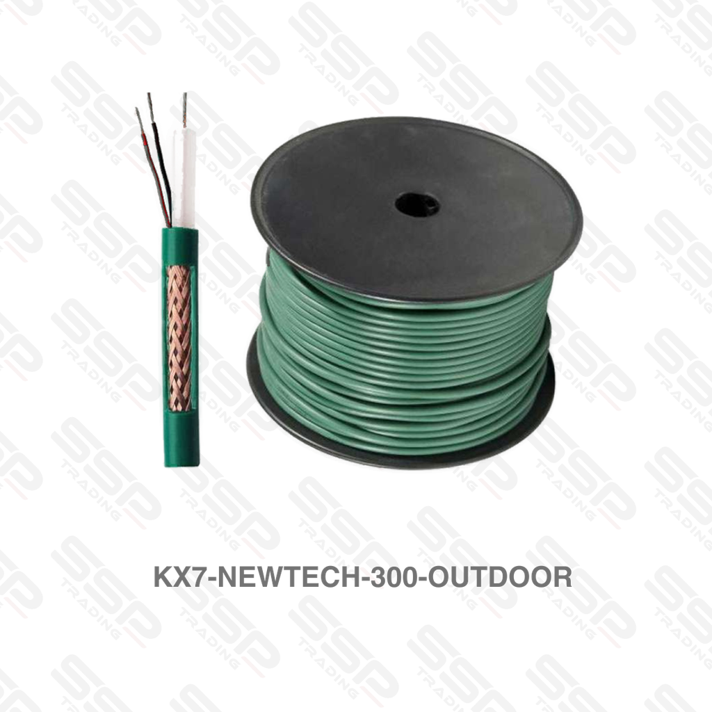 Cable Coaxial kx7 avec alimentation Bobine 300m