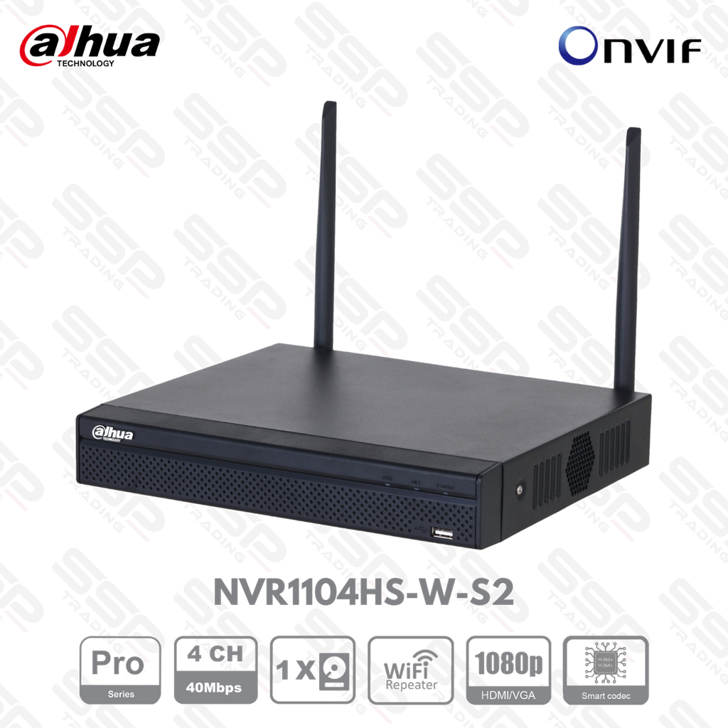 NVR Wi-Fi 4 Channel Compact 1U 1HDD