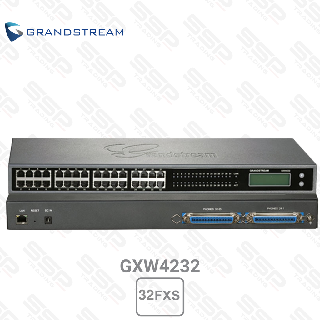 Passerelle VoIP SIP Analogique 32 ports FXS, 1 port 10/100/1000 Mbps