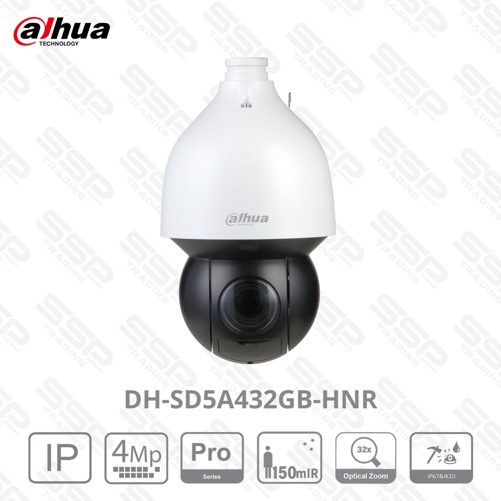 Camera IP PTZ, 4MP, X32 Starlight, PoE+, Auto-tracking et Face detection, IR 150m