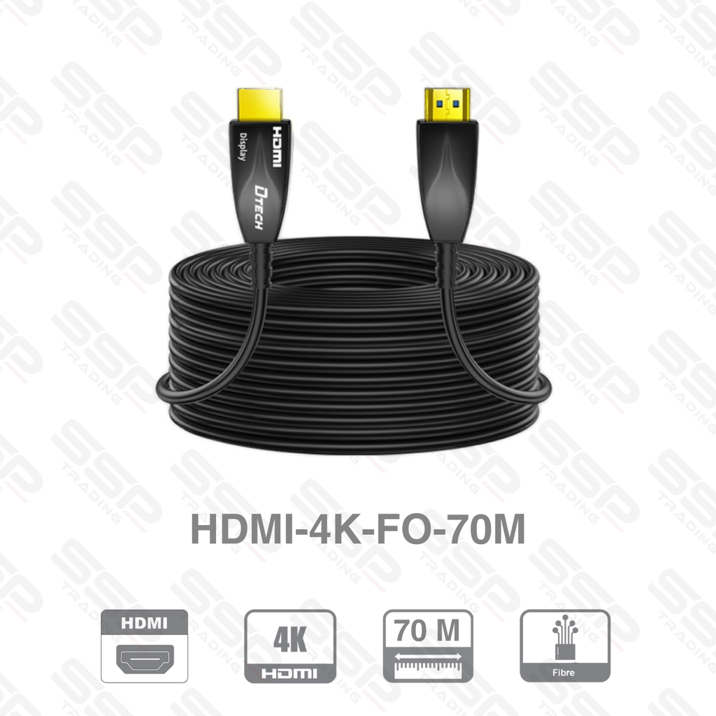 Cable HDMI 4K EN Fibre Optique 70m