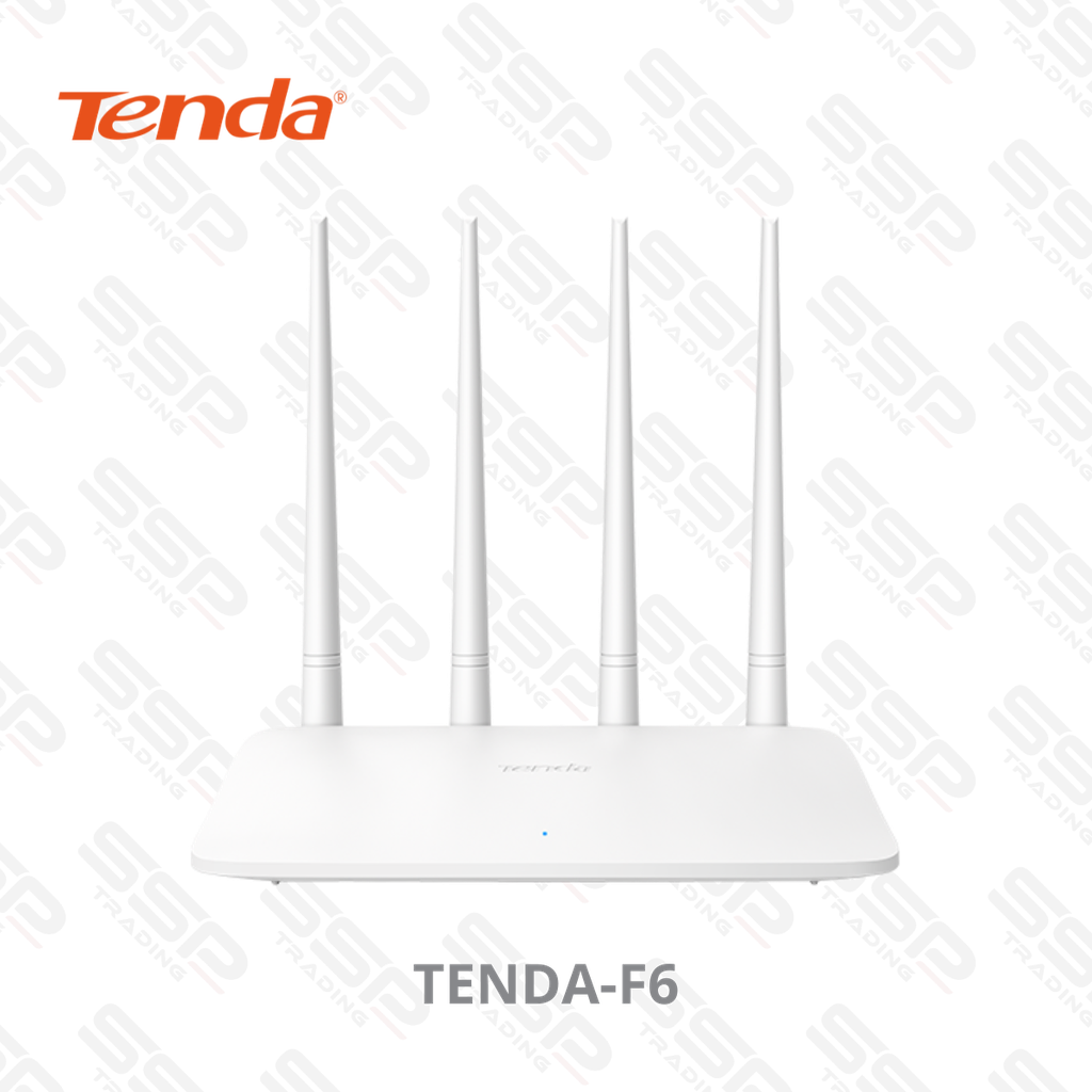 Tenda Point d'Accès WiFi, Routeur et Répéteur 300 Mbps 4 en 1 - 4 Ports RJ45, 2.4 GHz, 4 Antennes de 5 dBi