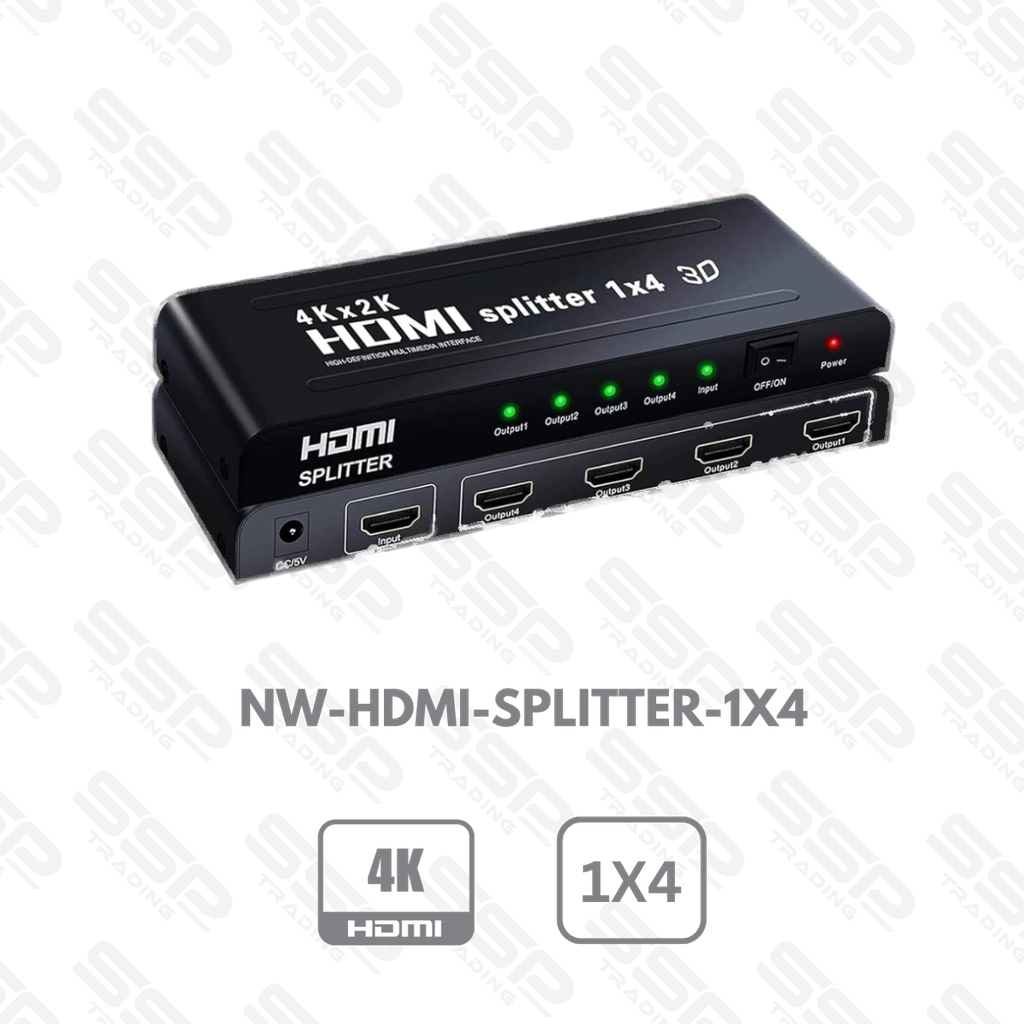 SPLITTER HDMI 4K 1x4