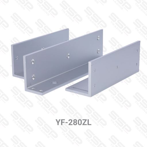 [YF-280ZL] Profil en Z pour ventouses, Compatible avec YF-280AST-LED, YF-280BST-LED et YF-280W, Ouverture vers l'intérieur Fabriqué en duralumin anodisé