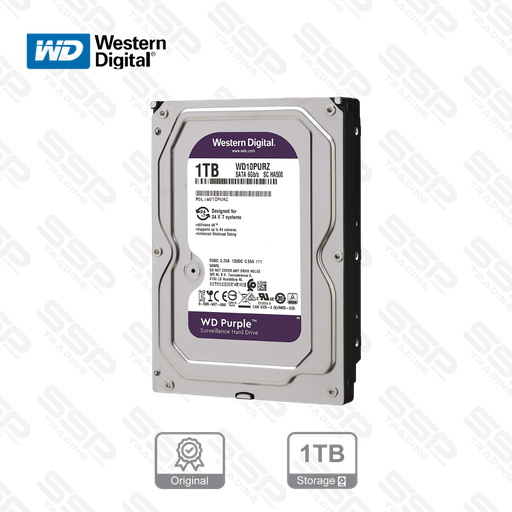 [WD1] Disque dur WESTERN DIGITAL PURPLE 1TB for CCTV