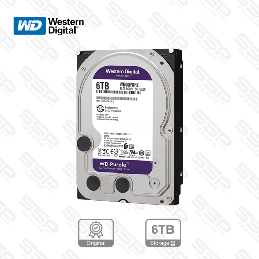 [WD6] Disque dur WESTERN DIGITAL PURPLE 6TB for CCTV