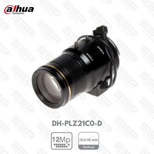 [DH-PLZ21C0-D] Objectif à focale variable 12 MP 1/1,7" 10,5-42 mm