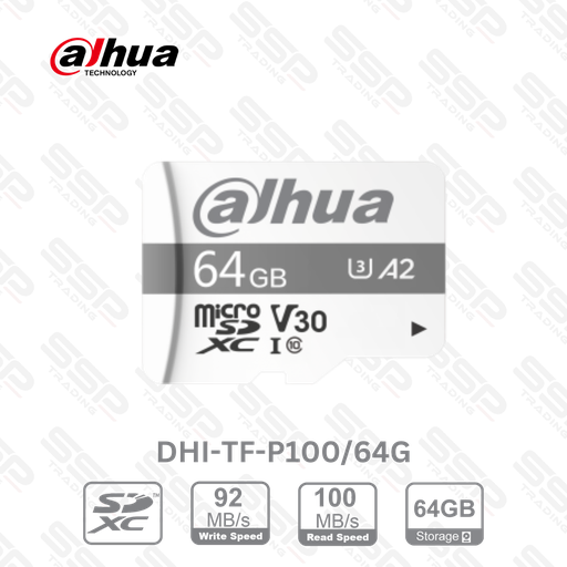 [DHI-TF-P100/64G] Carte MicroSD 64GB, Up To 100mb/s Read Speed, 92mb/s Write Speed