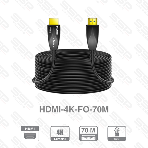 [HDMI-4K-FO-70M] Cable HDMI 4K EN Fibre Optique 70m