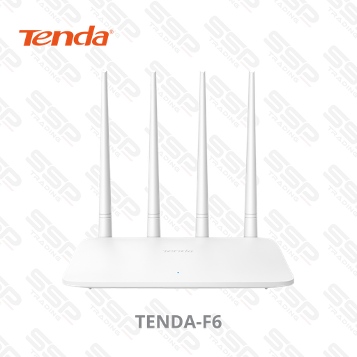 [TENDA-F6] Tenda Point d'Accès WiFi, Routeur et Répéteur 300 Mbps 4 en 1 - 4 Ports RJ45, 2.4 GHz, 4 Antennes de 5 dBi