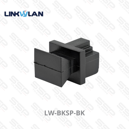 [LW-BKSP-BK] Obturateur RJ45 (couvert vide) pour panneau de brassage, plastique noir