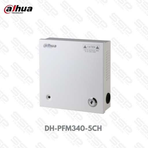 [DH-PFM340-5CH] Bloc Alimentation CCTV 5ch, 12V/5A