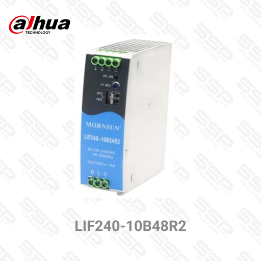 [LIF240-10B48R2] Alimentation DIN 48V 5.0A pour Switch Industriel DH-IS4420-16GT-240